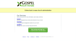 Desktop Screenshot of gospelsoftware.com