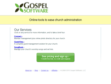 Tablet Screenshot of gospelsoftware.com